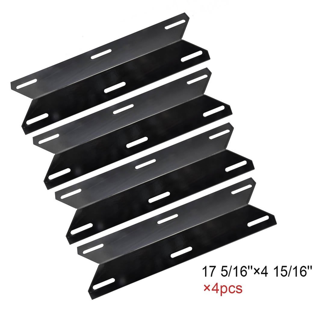 Heat Bbq Shield Steel Grill Gas Plates Porcelain 4 Pack Tent Cover