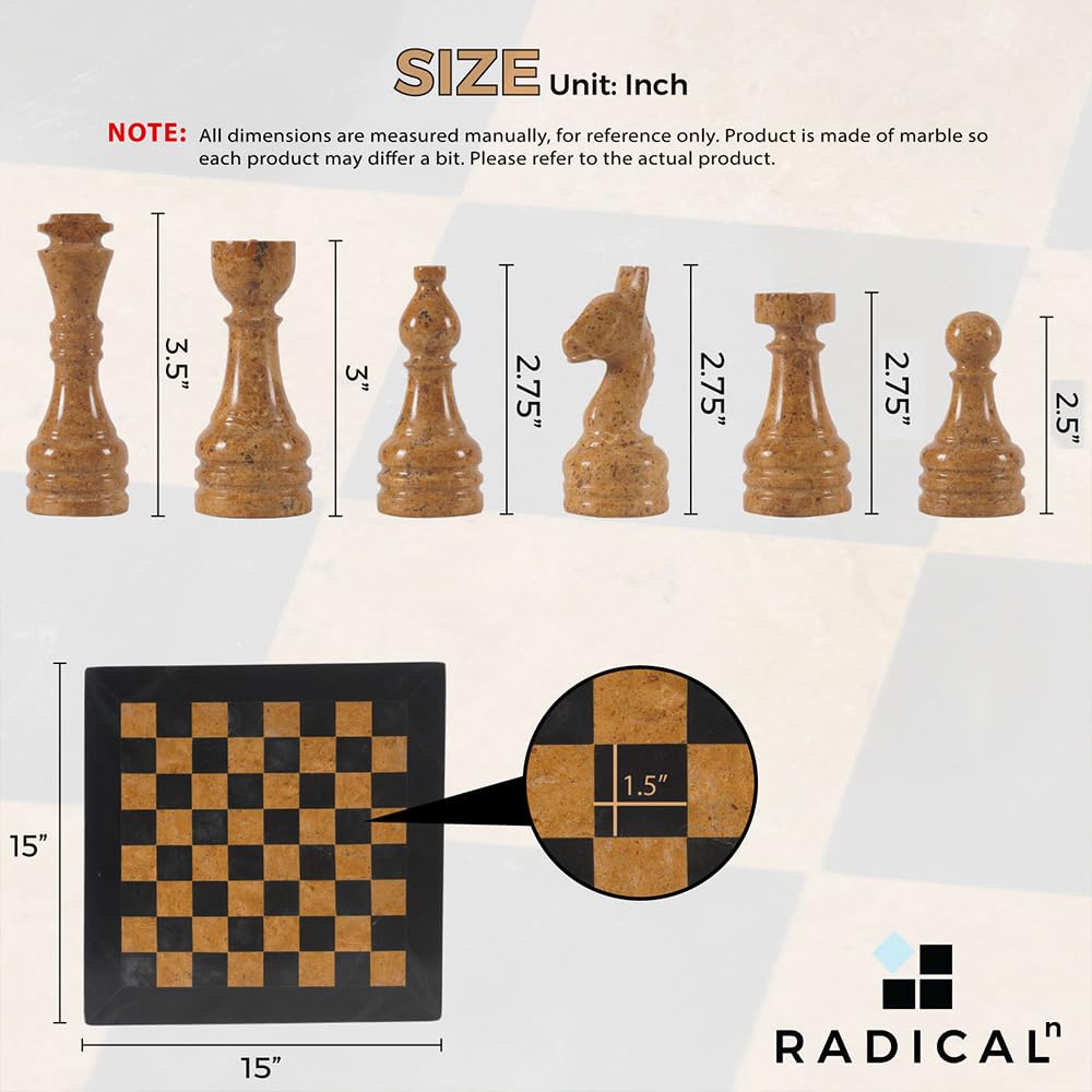Radicaln Marble Chess Set 15