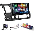 Naifay Android Car Stereo for Honda Civic 2006 2007 2008 2009 2010 2011 with Wireless Carplay Android Auto, 2G+32G 10.1" HD Touchscreen Car Radio WiFi GPS Navigation Bluetooth MirrorLink Backup Camera