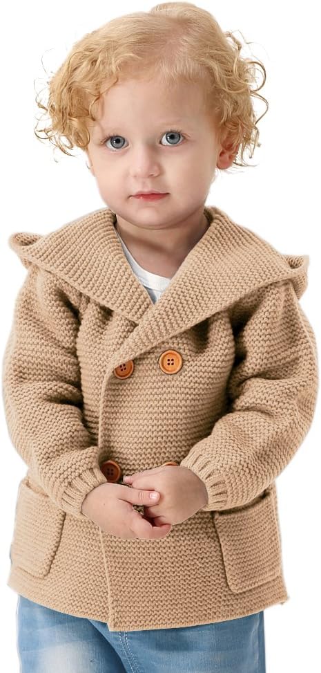Baby Boy Cardigan Sweater Cartoon Hoodies Long Sleeve Coats