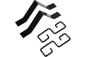 CIMAXIC 2 Set Decorative Rain Chain Adapter Hook Metal Downspout Installation Hook for Rain Chains Gutter Clip Installation Kit for Rain Chimes