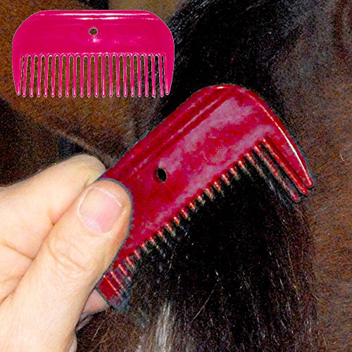 Plastic Mane Comb Blue