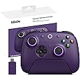 8Bitdo Ultimate 2 Wireless 2.4G Controller (TMR Joystick Update), Star-Ring RGB Lights, Adjustable Trigger Locks, Gamepad with Charging Dock for Windows PC, Android (Purple)
