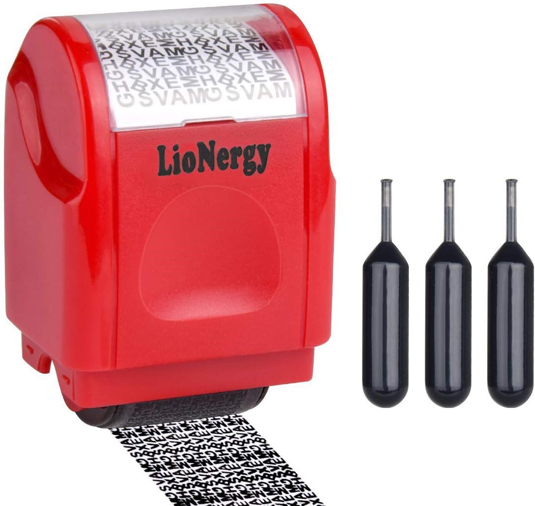 Trodat ID Protector+ Ink Roller - Identity Theft Protection Stamp With Letter Opener