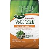 Scotts Turf Builder Grass Seed Bermudagrass, 8 lbs. | Lawn Seed with Grass Fertilizer and Soil Improver, Drought-Tolerant, Covers up to 8,000 sq. ft.