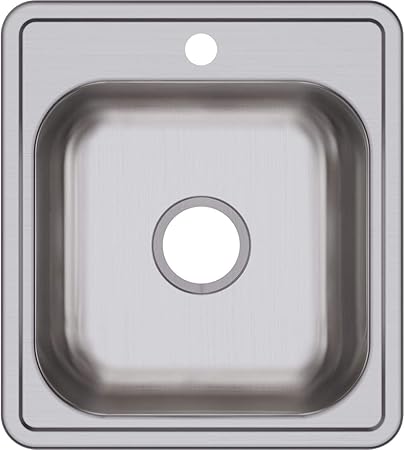 Dayton D117191 Single Bowl Top Mount Stainless Steel Bar Sink