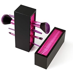 DUcare Makeup Brush Storage Holder Organizer Professional Silicone Air Drying for Countertop Display Container Cosmetics Brushes Storage Solution