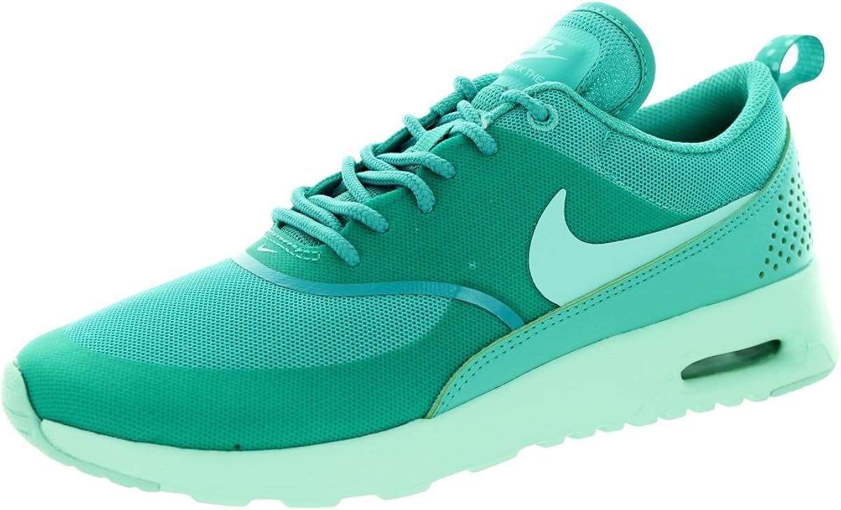 nike air max thea trainers in grey and teal