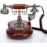 TelPal Classic Vintage Desktop Wired Office Telephone of 1950 Old Fashioned Antique Style Home Phone