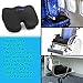 Plixio Memory Foam Seat Cushion - Chair Pillow for Sciatica, Coccyx, Back & Tailbone Pain Relief - Orthopedic Chair Pad for Support in Office Desk Chair, Car, Wheelchair & Airplane
