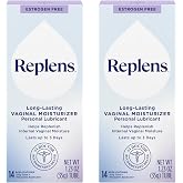 Replens Long-Lasting Vaginal Moisturizer, Relieves Vaginal Dryness for Up to 3 Days, Fragrance Free, 14 Applications