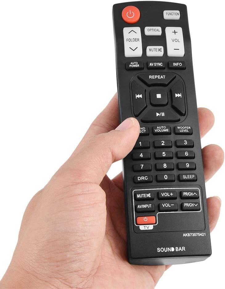 Remote Control for Soundbar Bewinner Replacement Remote Control Controller for Soundbar AKB73575421 NB4530B,Up to 10 Meters - Image 3