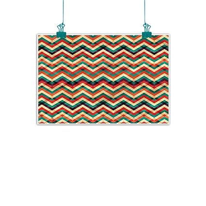 Amazon Com Unpremoon Chevron Bedroom Wall Decor W 16 X L 12