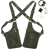 2026 New Premium Leather Adjustable Underarm Shoulder Bag for Men, Anti-Theft Hidden Adjustable Strap Holste