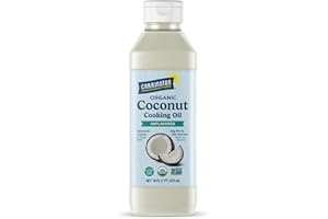 Carrington Farms Organic Liquid Coconut Cooking Oil, 16 Fl Oz –Unflavored, Unscented, High Smoke Point, MCT-Rich, No Trans Fat – For Cooking, Sautéing, Frying & Baking – Gluten Free, Non-GMO, Hexane Free, BPA Free Bottle