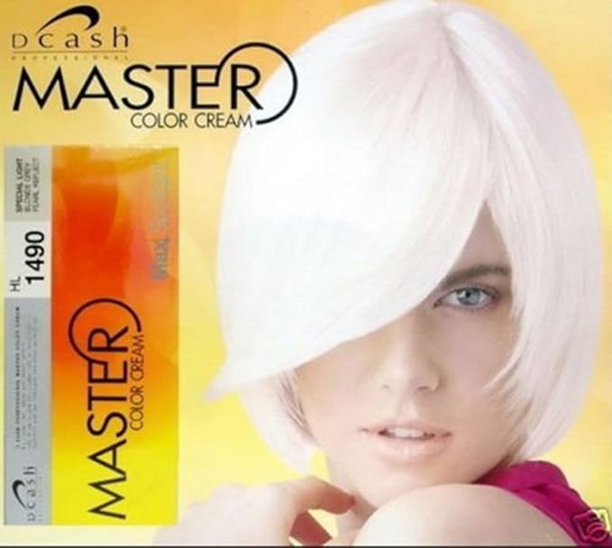 2 X Dcash Master Permanent Color Cream Light Blonde Grey Silver