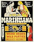 Marihuana - 11x14 Unframed Art Print - Makes a Great Gift Under $15 for Stoners