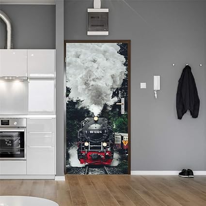 YWLINK Pegatinas De Puerta Tridimensionales 3D Personalidad del ...