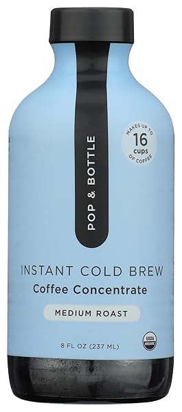 POP AND BOTTLE ORGANIC CLASSIC SUPER CONCENTRATE COFFEE, 8 FZ