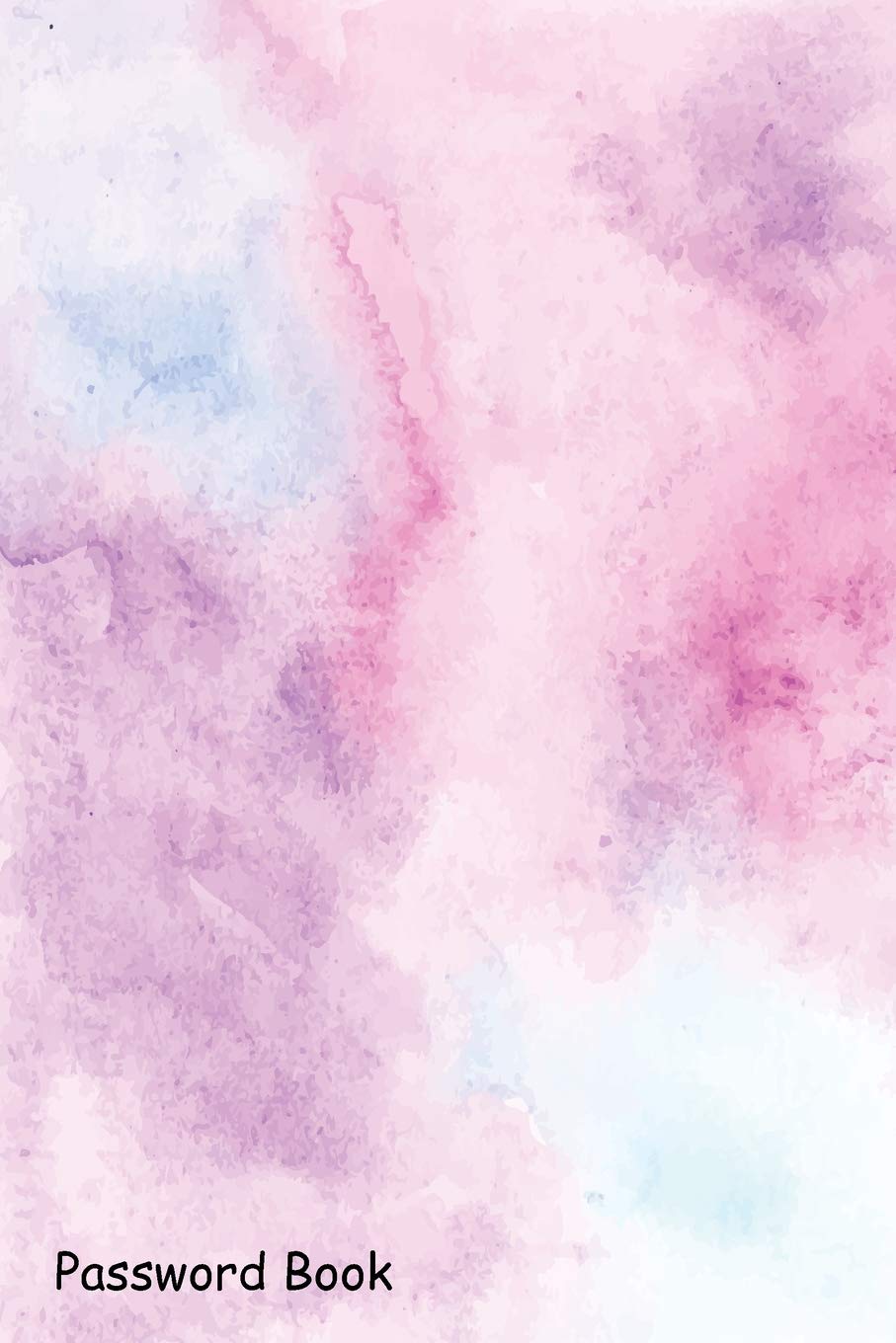 Password Book: Include Alphabetical Index With Abstract pastel watercolor