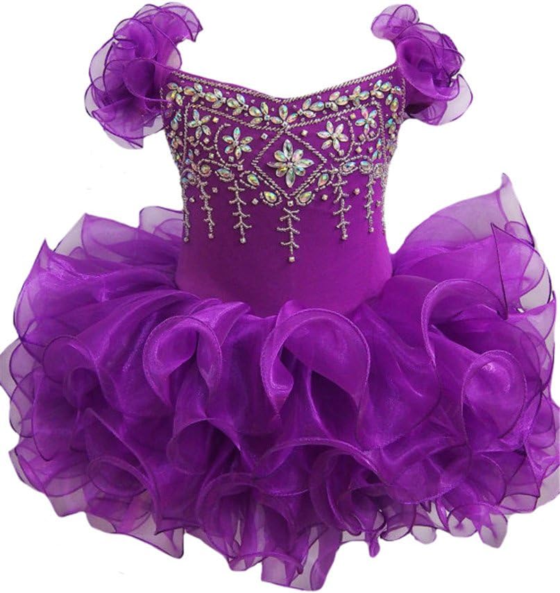 HZCQ Baby Girls' Custom National Cupcake Gowns Kids Pageant Dresses