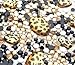 10 Animal Print Gems with Gold/Black Rhinestones - 1000 pcs