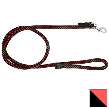 PetSutra Durable Rope Training Leash for Small, Medium & Large Sized Dogs, with Strong Brass Hook Multi Size & Multi Colored (22MM, Maroon)