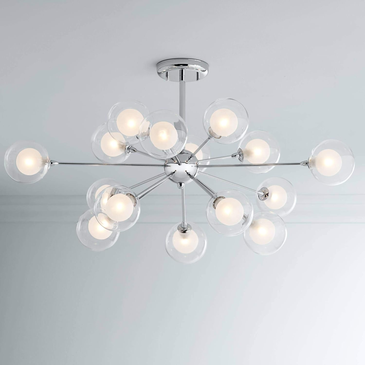 Possini Euro Design Glass Sphere 15-Light Ceiling Light
