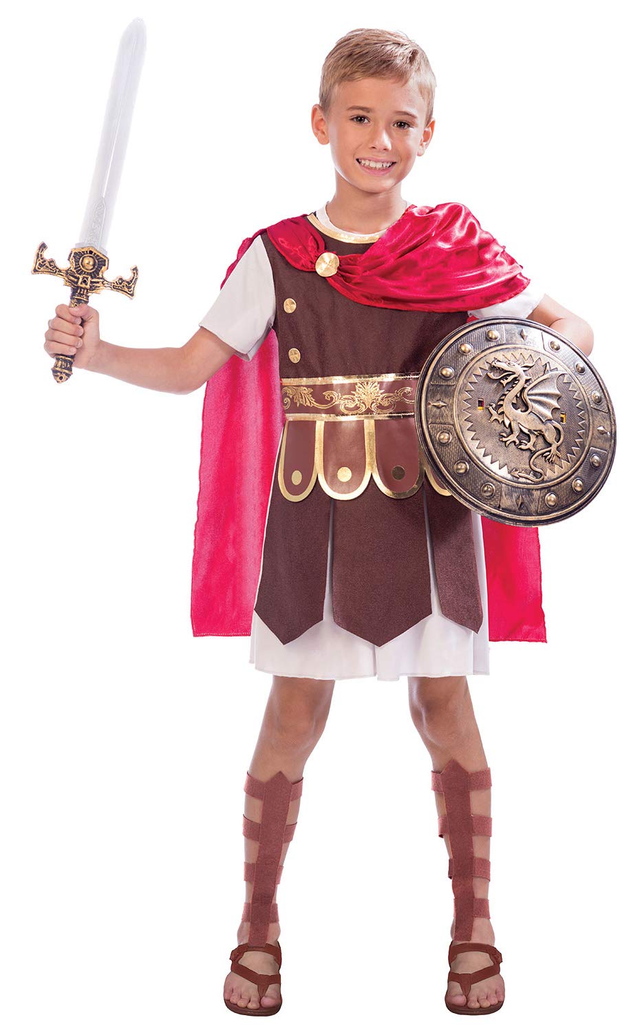(PKT++) (9904843) Child Boys Gladiator Costume (10-12yr)