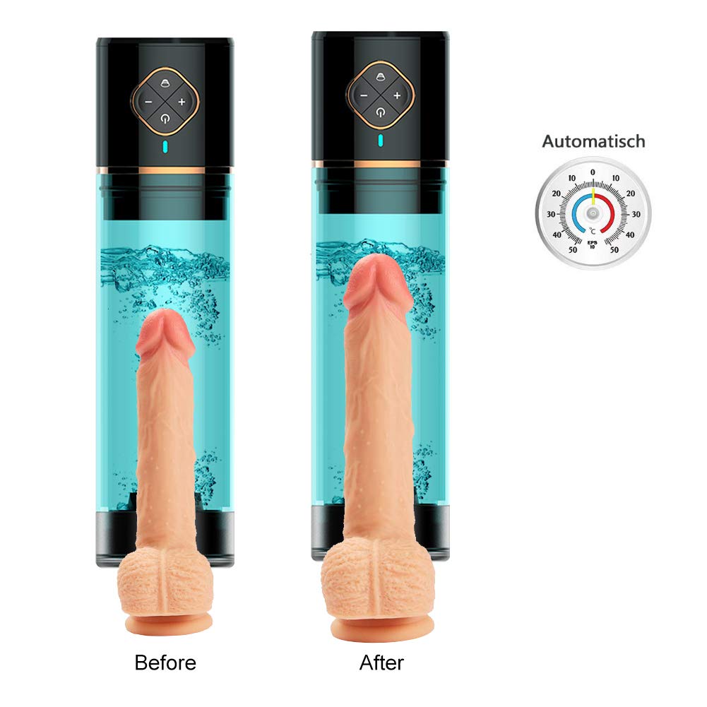 Penispumpen,SPA-Trainingspumpen, Vakuumpumpen Elektrische Sexspielzeug Stimulation Trainer und Langlebiger Penisvergrößerung Vagina Eingang für Männer Penis Hydraulikpumpen