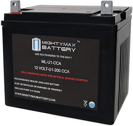 Amazon Com Mighty Max Battery Ml U1 200cca Battery For John Deere L120 22 Hp Lawn Tractor And Mower Brand Product Electronics