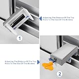 anyuan boy 2Pcs Sliding Window Door Locks Sash Stopper Aluminum Alloy Plastic view 6
