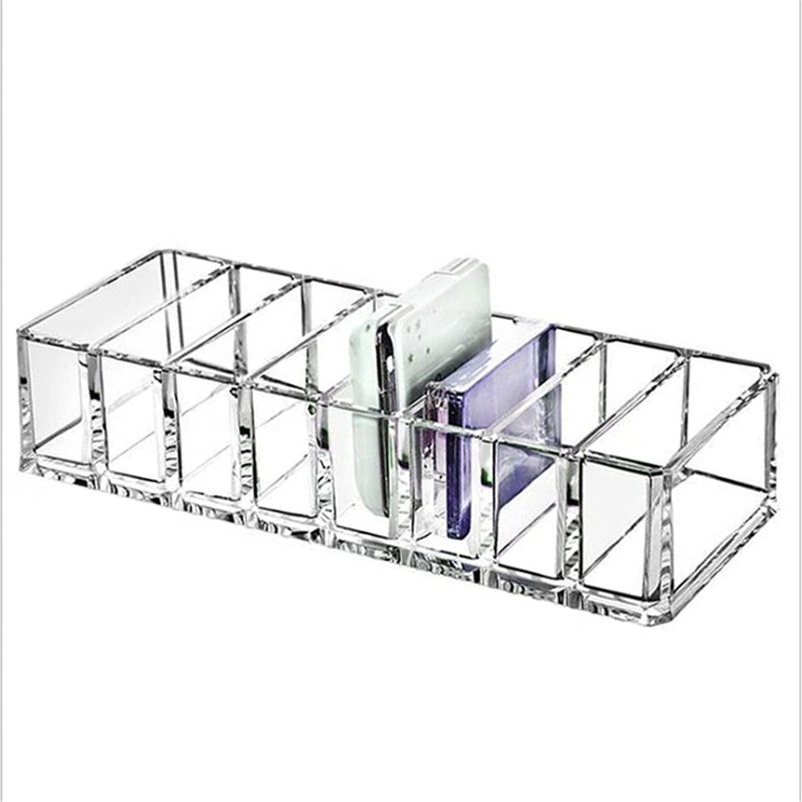Multipurpose Cosmetic Storage Makeup Organizer Transparent Plastic Cosmetic Holder for Desktop Display Rack