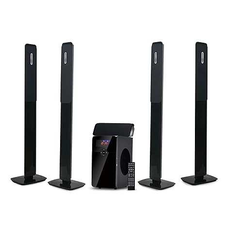Impex 5.1 HT-5105 125 W Multimedia Tall boy Home Theater System with FM/SD/AUX/USB/BT & Remote Function (Black)