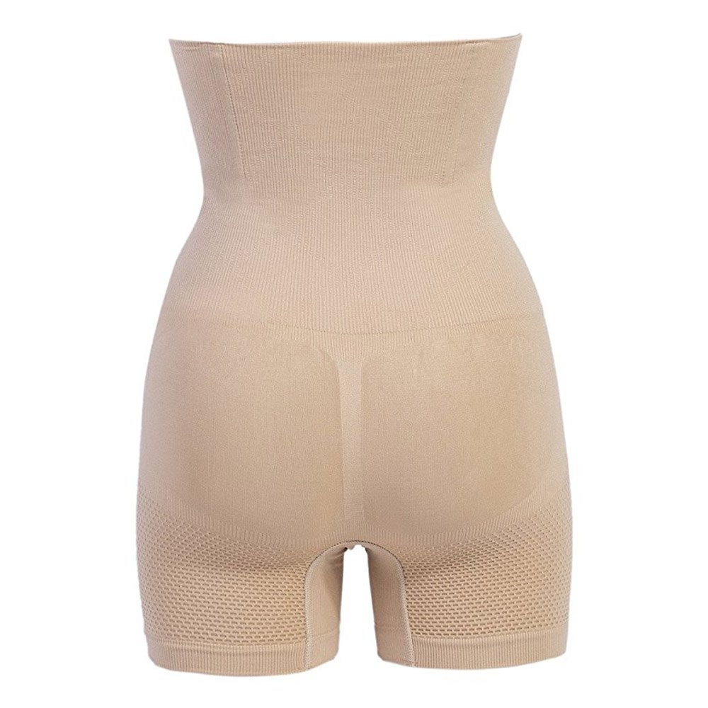 Miss-Loly Women\'s Mid Thigh Shapewear Hi-Waist Tummy Control with Butt Compression Shorts Nude XL/2XL