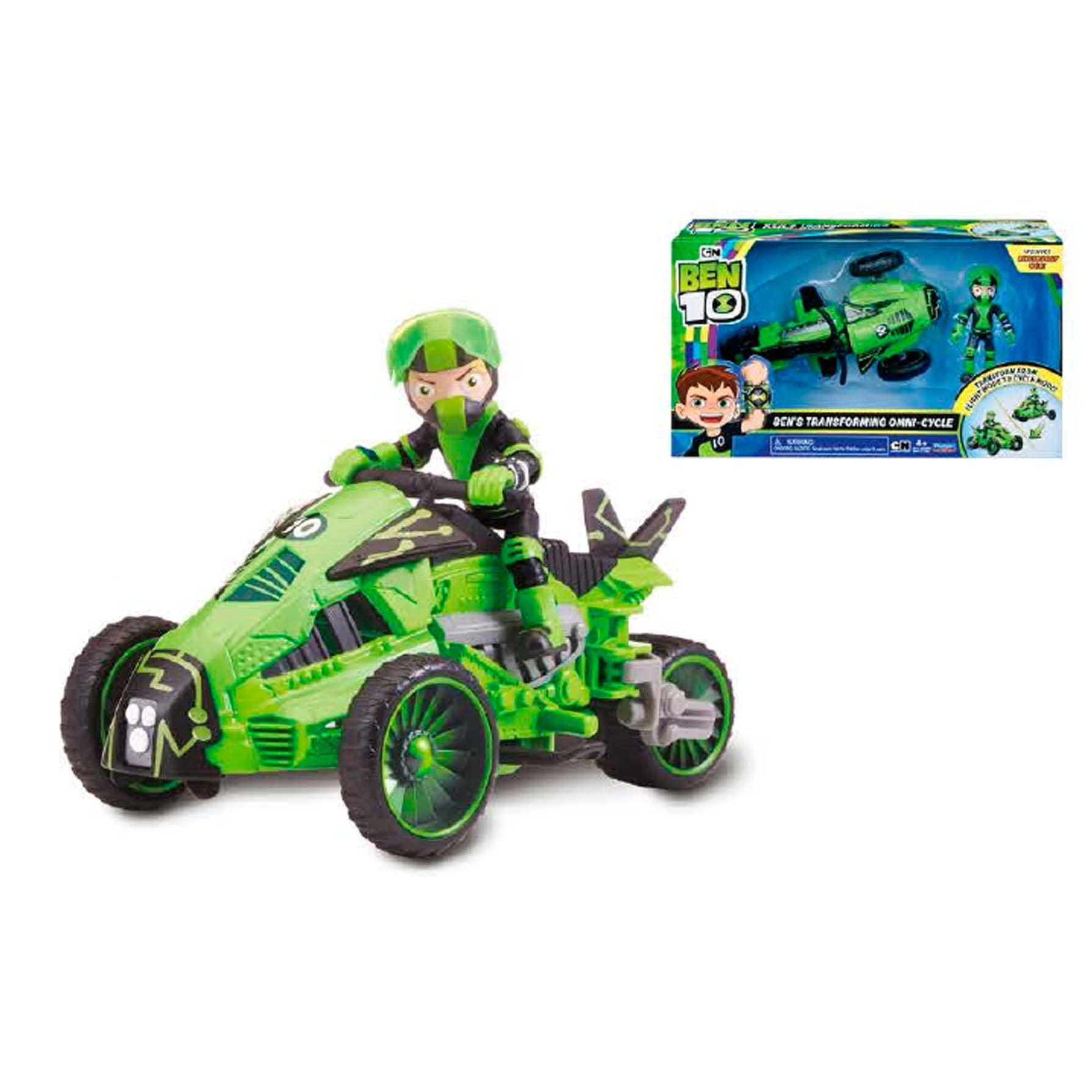 Ben 10 BEN48000 Flair Ben's Transforming Omi-Cycle, Multicolour
