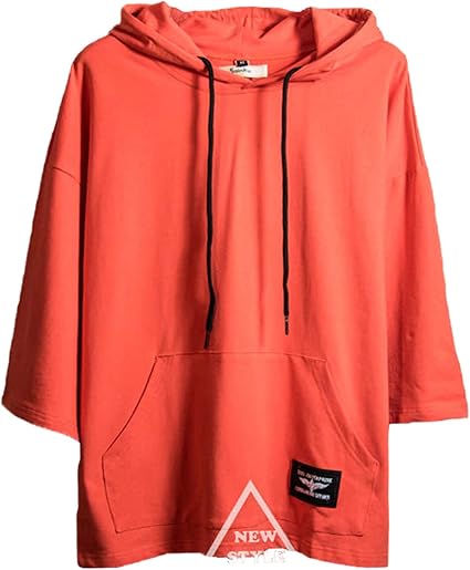 Amazon Vinmori ヴィンモリ Tシャツ ファッション メンズ 七分袖 パーカー 夏 無地 軽い 柔らかい シルエット スポーツ ゆったり カジュアル オシャレ 人気 快適 薄手 かっこいい Tシャツ カットソー 通販