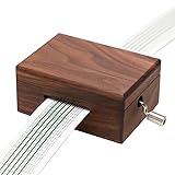 Youtang Vintage Walnut Wood Mechanism Musical Box
