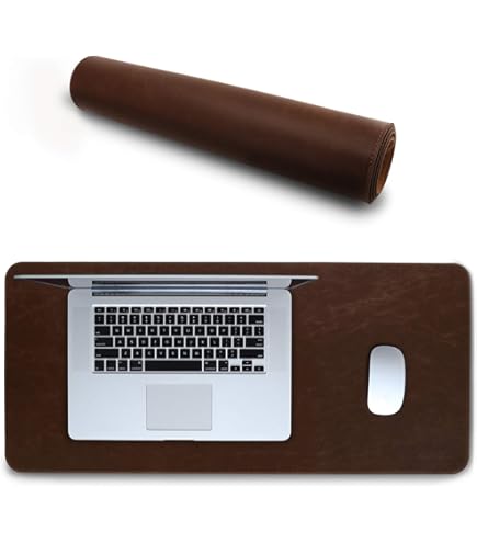 Amazon.com: Londo Top Grain Leather Extended Mouse Pad – Large