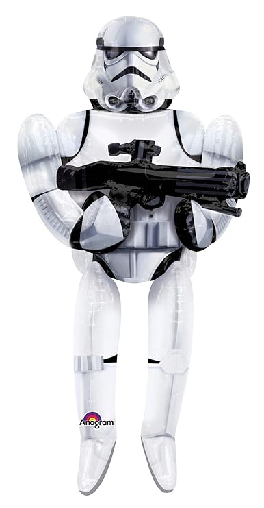 amscan Anagram 3040101 - Folienballon Airwalker, Disney Star Wars, Stormtrooper, 83 x 177 cm
