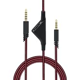 Mcbazel 2M 6.5 Feet Replacement Headset Cable with Volume Control for Astro A10/ A30/ A40/A40TR, Headset Cord Lead for PS5/ PS4/ Xbox Series X&amp;S/Xbox One - Red
