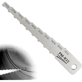 DCOMA Brake Pad Measuring Tool &ndash; 32nds Brake Pad Thickness Gauge, 2-in-1 Technician Gauge for Brake Lining &amp; Drum Wear, Stainless Steel Pocket Tech Gauge for Cars, Trucks, SUVs, (10/32-28/32)