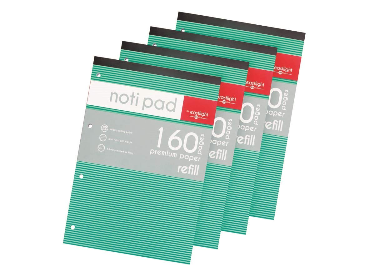 Eastlight Notipad A4 Topbound Refill Pad 160 Pages 80gsm - (Pack of 4)