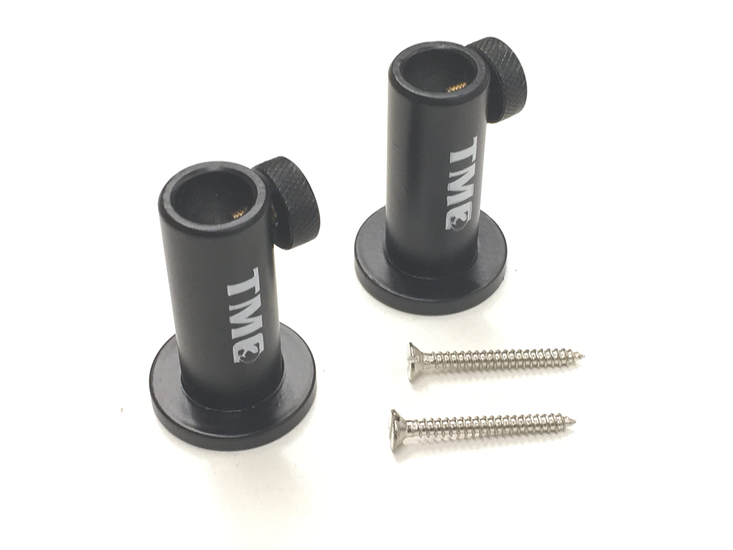 TMC 2 x Anodized Aluminium Stage stands with locking nuts, screws, Carp/Coarse. Perfect for wooden platforms