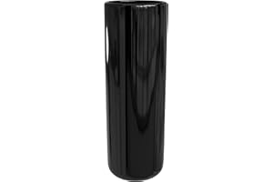 RED LANTERN Oriental Furniture 24" Solid Black Porcelain Umbrella Stand