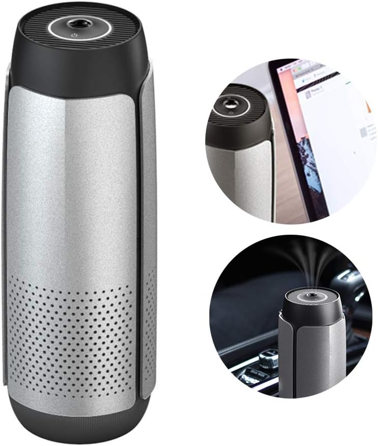 TYQIAO Car Air Purifier Premium Stainless Steel HEPA Filter Ionizer USB Quick Charge, Remove Smoke, Dust in Car, Bedroom, Bathroom Other Small Room