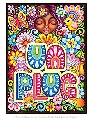 Live a Colorful Life Coloring Book: 40 Images to