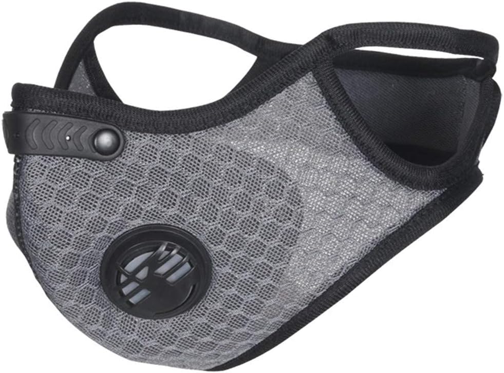 Dust Mask, Dust and Haze Activated Carbon Filter Sports Mask Riding Thermal Mask for Outdoor Running Cycling Activities (Grey)