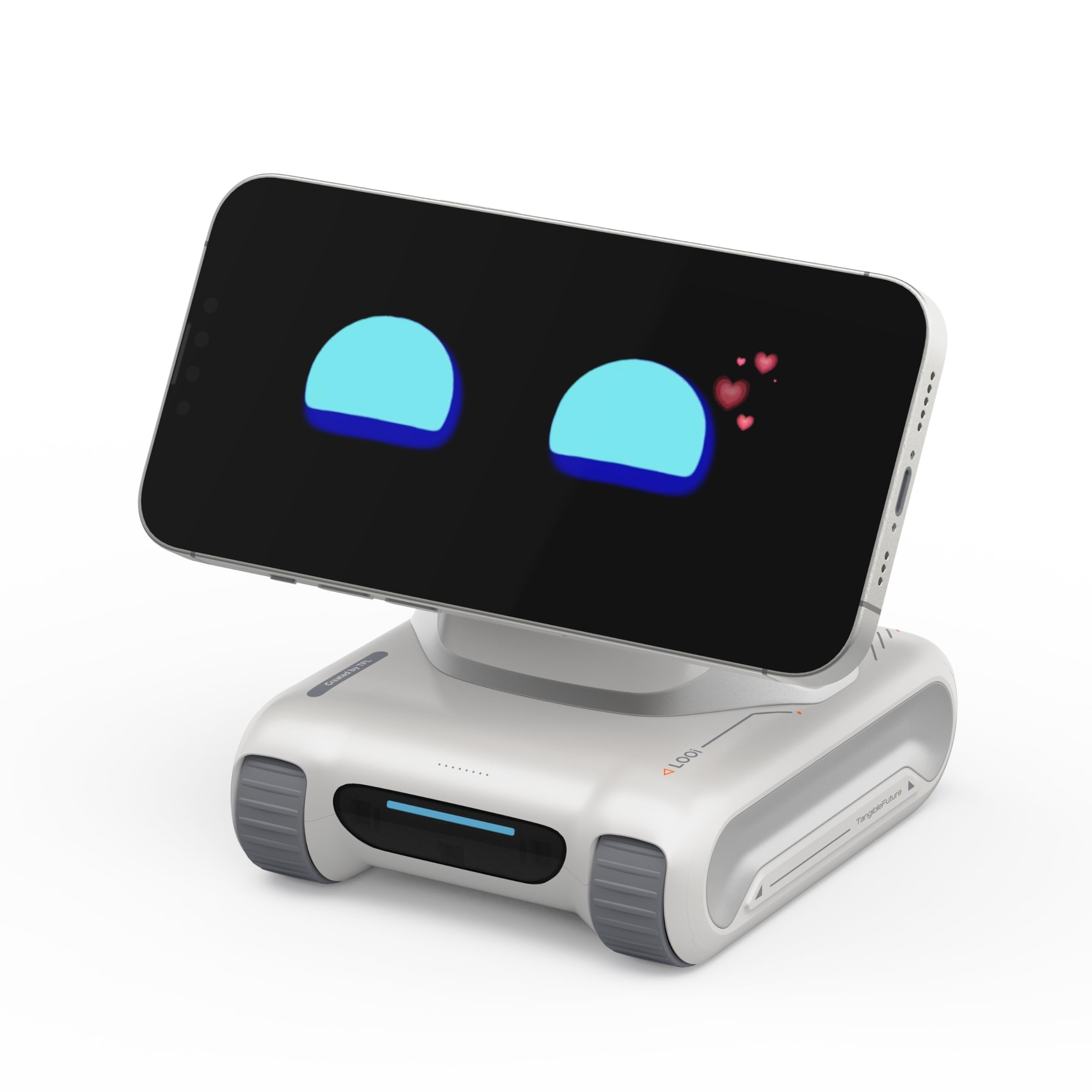 Photo 1 of LOOI Robot-Starlight White¨CAI Desktop Robot Companion,ChatGPT Voice Interaction,Visual Understanding,Personality&Memory,10W Wireless Charging,Tech&Gadget Gift,Electronic pets,Toy,Geek,Desktop Setup