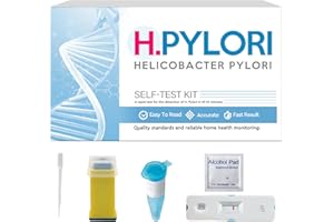 HANASCAR H Pylori Test Kit, Helicobacter Pylori Test Kits at Home, 99.5% Accuracy, Results in 10-15 Minutes, Easy to Use